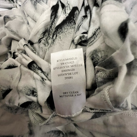 HELMUT LANG Deep Twist Strata Print Jersey Dress - Picture 9 of 11